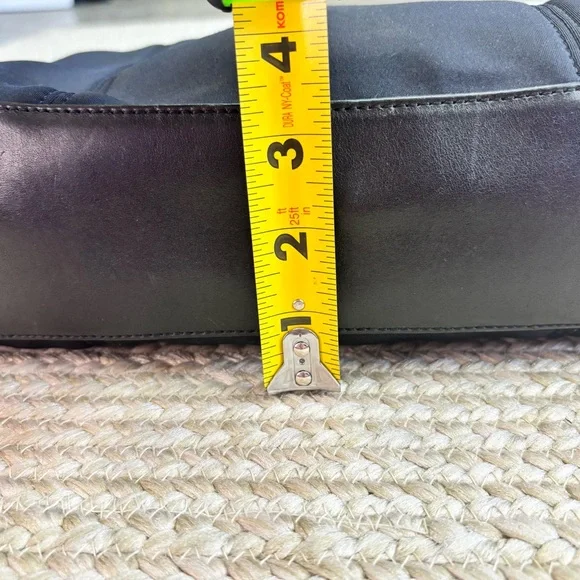 Authentic Coach Black Neoprene Tote Leather Trim Work Laptop Bag Y2K RARE - Picture 11 of 15